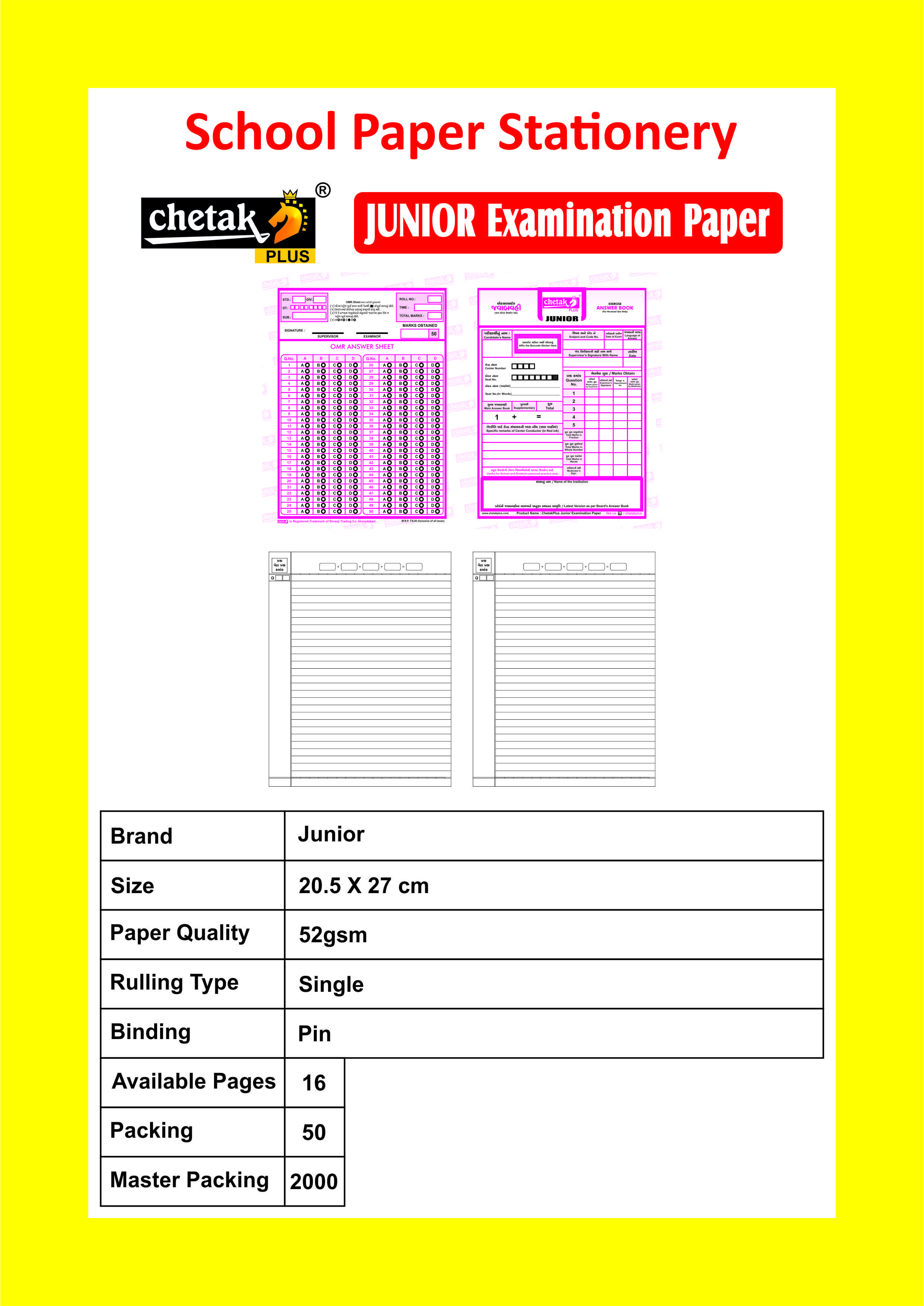 Junior Examination Paper